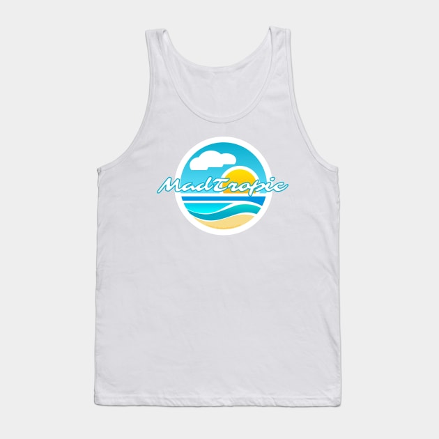 Beach Glass Logo - white Tank Top by MadTropic